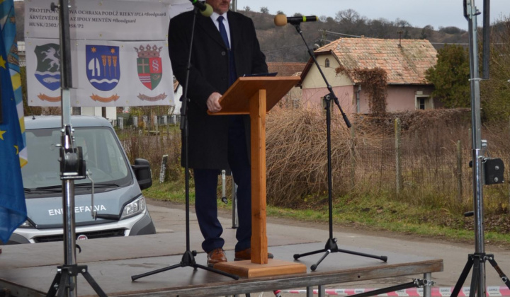 Slávnostné odovzdanie odvodňovacieho jarku - Projekt Interreg