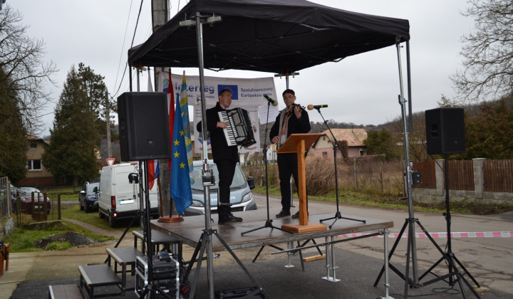 Slávnostné odovzdanie odvodňovacieho jarku - Projekt Interreg