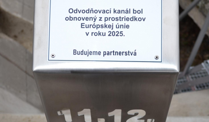 Slávnostné odovzdanie odvodňovacieho jarku - Projekt Interreg